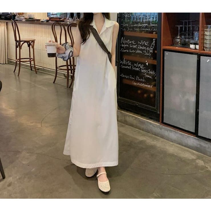 ボタンダウン袖なしワンピース | Ulysses | 詳細画像2 