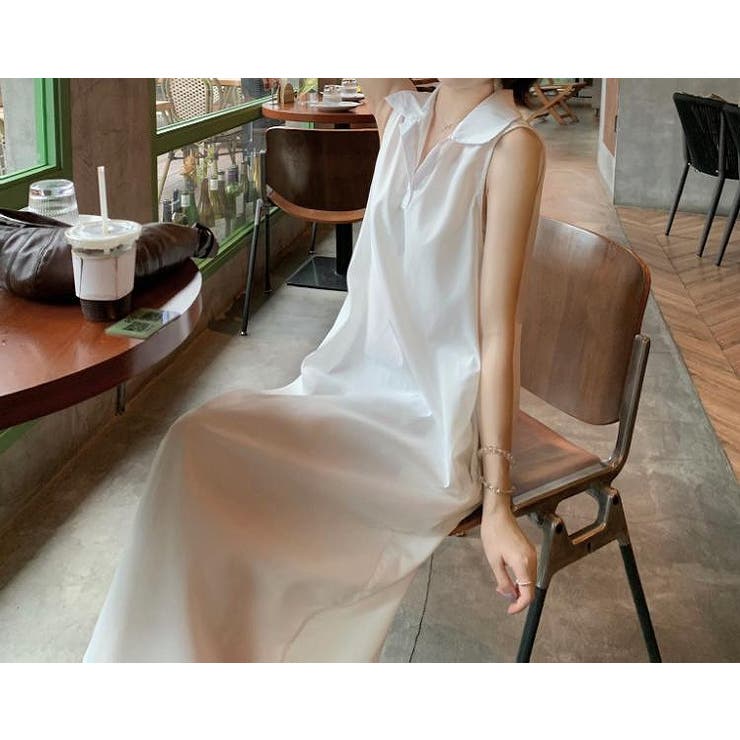 ボタンダウン袖なしワンピース | Ulysses | 詳細画像3 