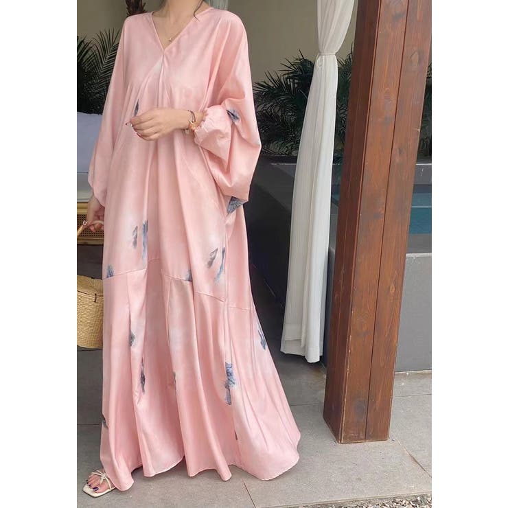 ピンク | 長袖ロングワンピース | Ulysses