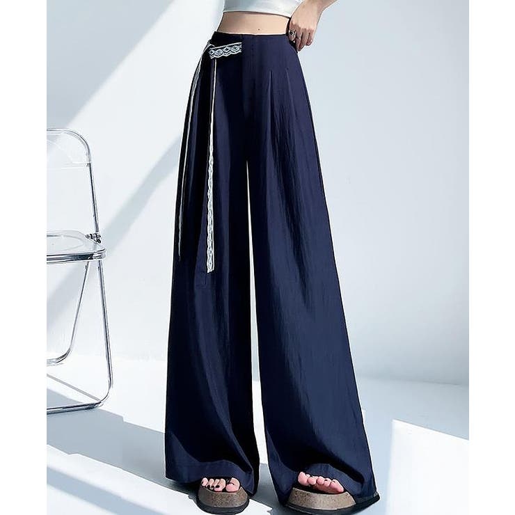 レースリボンワイドパンツ | Ulysses | 詳細画像2 