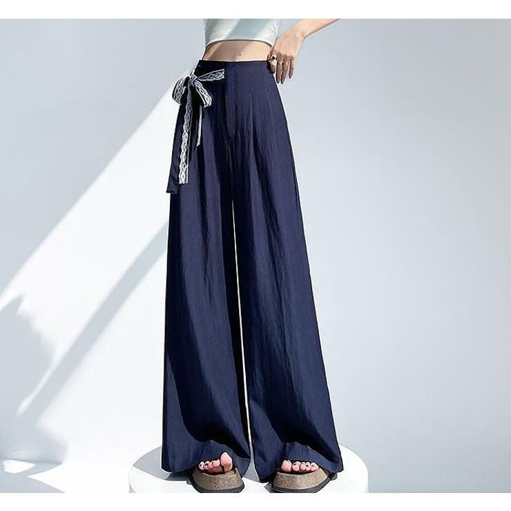 レースリボンワイドパンツ | Ulysses | 詳細画像3 