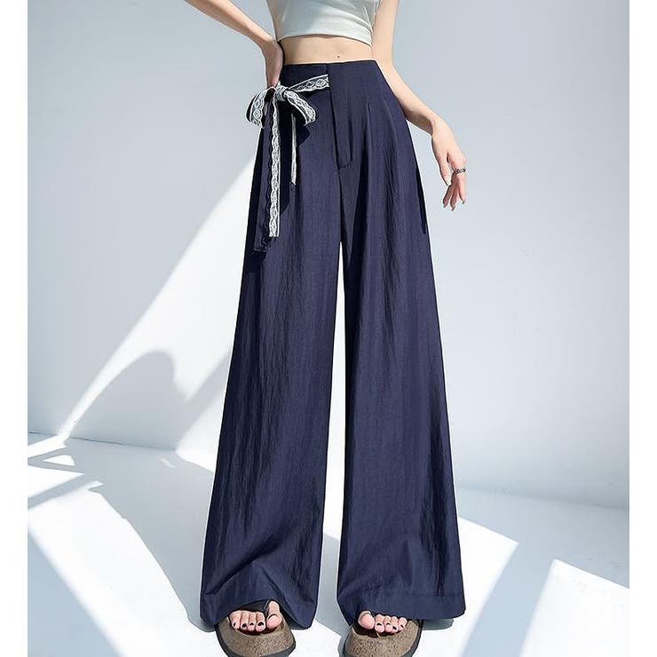 レースリボンワイドパンツ | Ulysses | 詳細画像4 