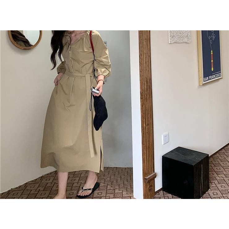 リボン長袖ワンピース | Ulysses | 詳細画像1 