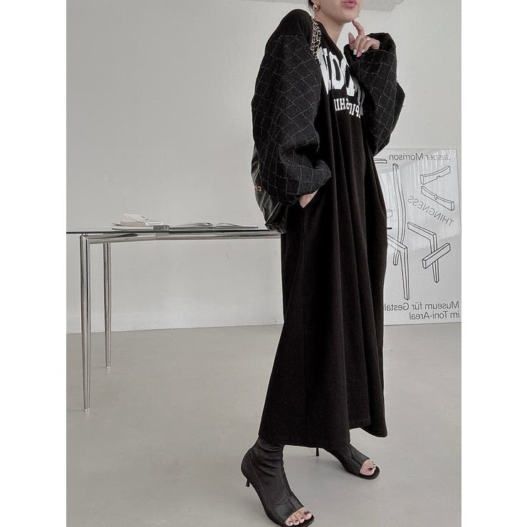 ランタンスリーブオーバーサイズロゴスウェットワンピース | Ulysses | 詳細画像10 