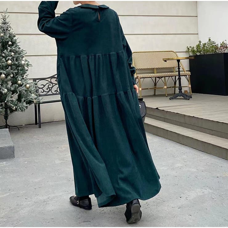 長袖デカ襟コーデュロイワンピース | Ulysses | 詳細画像3 