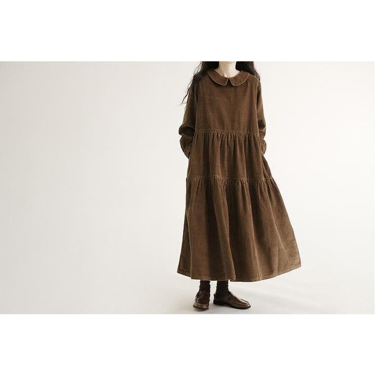 長袖デカ襟コーデュロイワンピース | Ulysses | 詳細画像7 