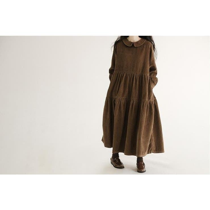 長袖デカ襟コーデュロイワンピース | Ulysses | 詳細画像8 