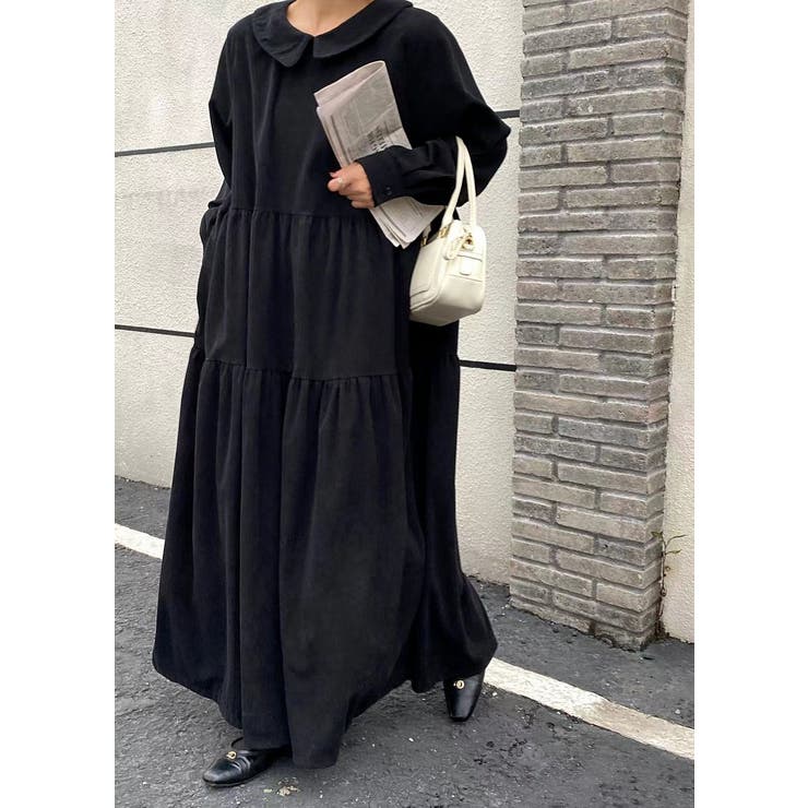 長袖デカ襟コーデュロイワンピース | Ulysses | 詳細画像10 