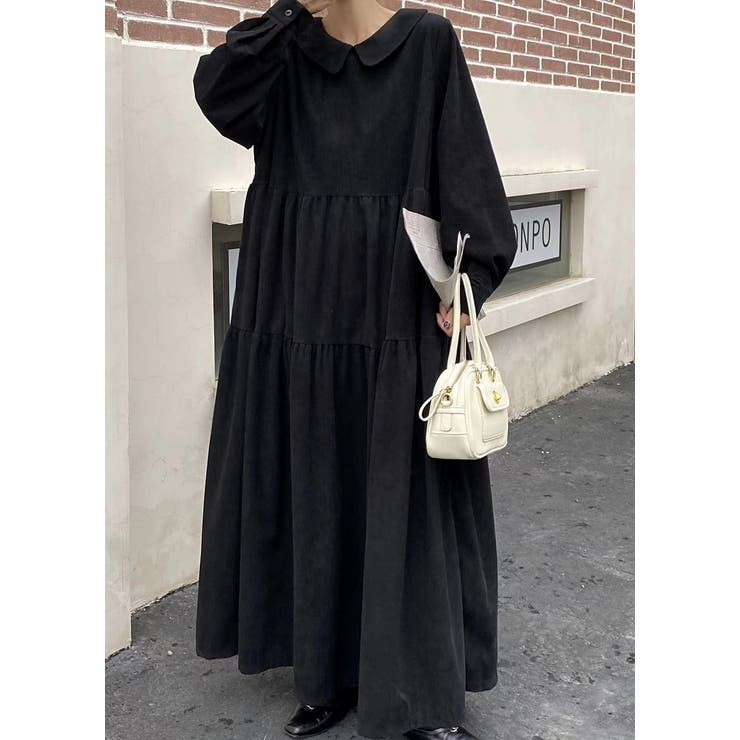 長袖デカ襟コーデュロイワンピース | Ulysses | 詳細画像12 