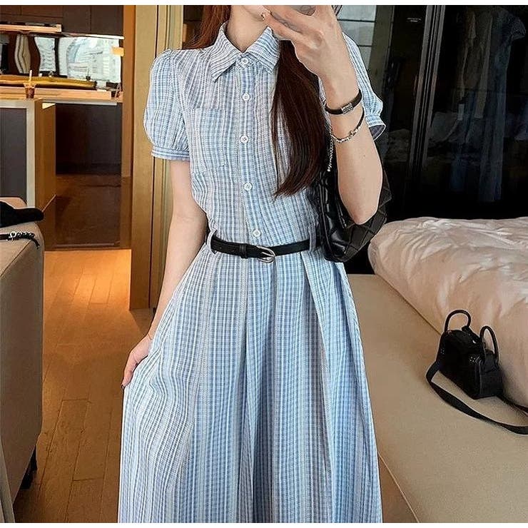 ベルト付き半袖シャツワンピース | Ulysses | 詳細画像3 