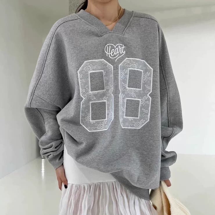 刺繍長袖トレーナー | Ulysses | 詳細画像1 