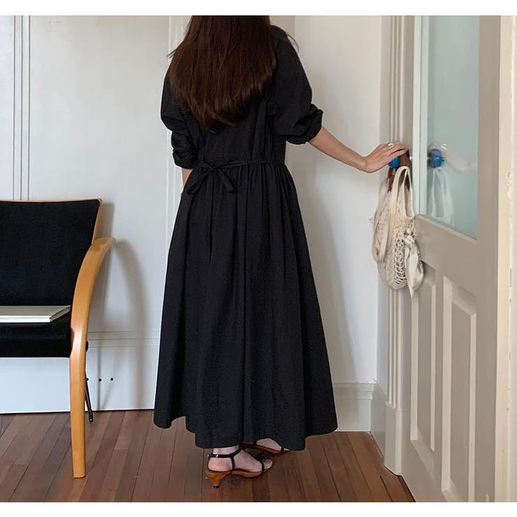 リボン長袖シングルブレストシャツワンピース | Ulysses | 詳細画像5 