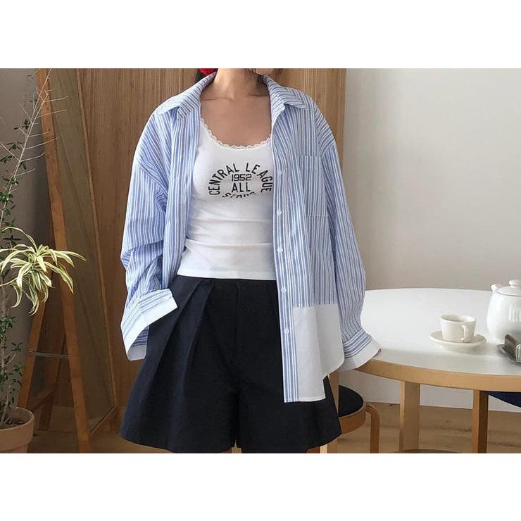 切り替えストライプ長袖シャツ | Ulysses | 詳細画像3 