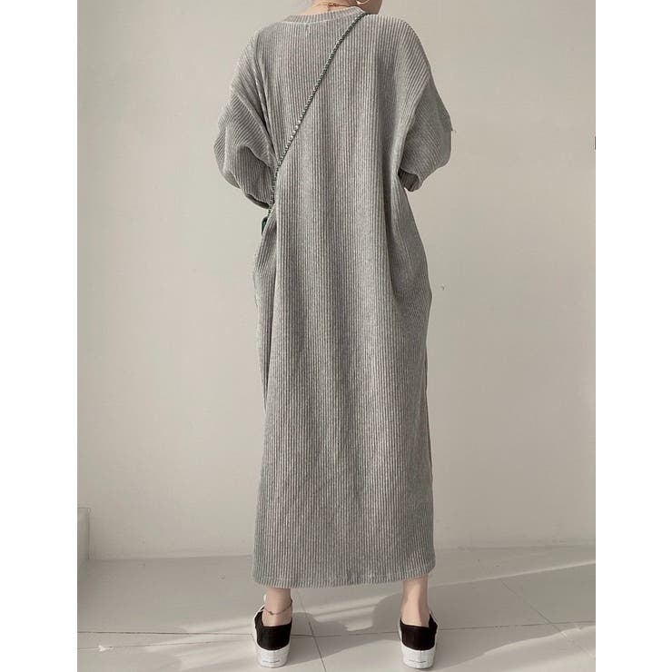 コーデュロイ長袖プリントワンピース | Ulysses | 詳細画像11 