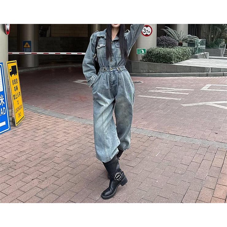 デニム長袖サロペット | Ulysses | 詳細画像3 