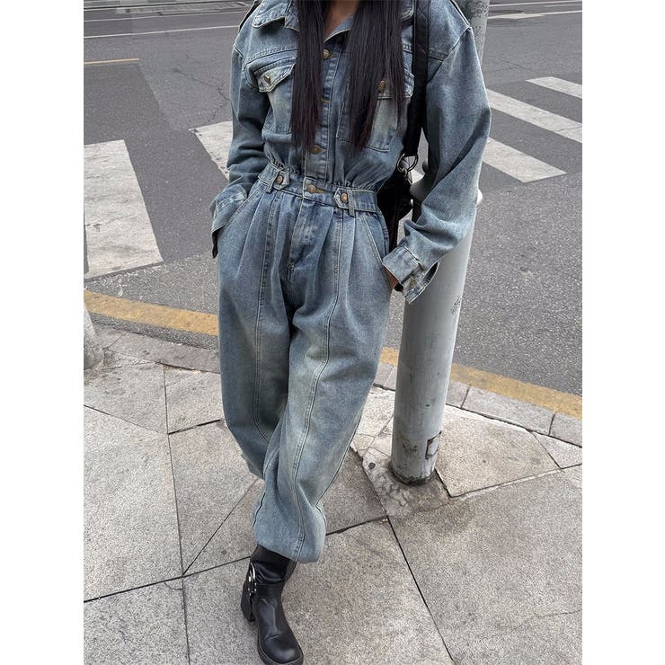 デニム長袖サロペット | Ulysses | 詳細画像6 