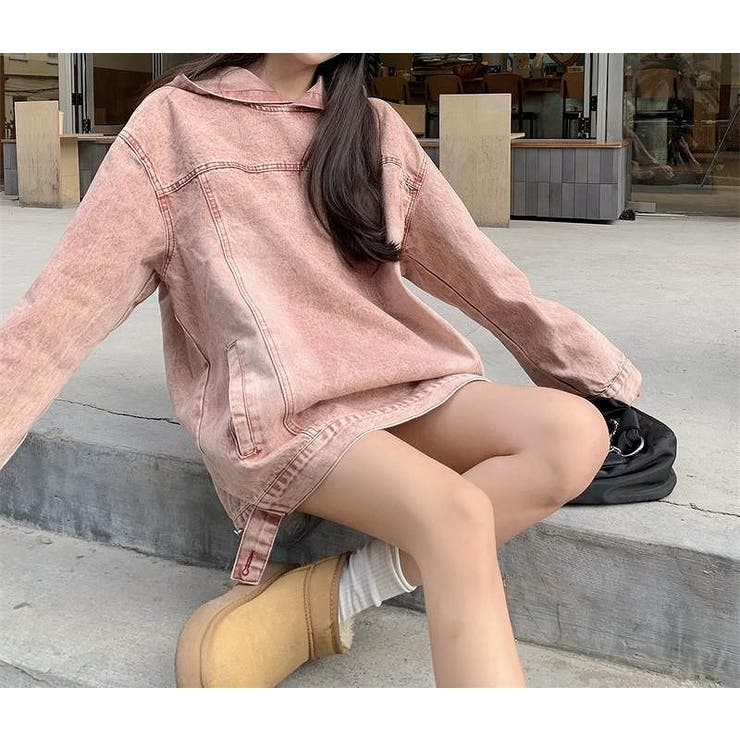 フード付きデニムトレーナー | Ulysses | 詳細画像1 