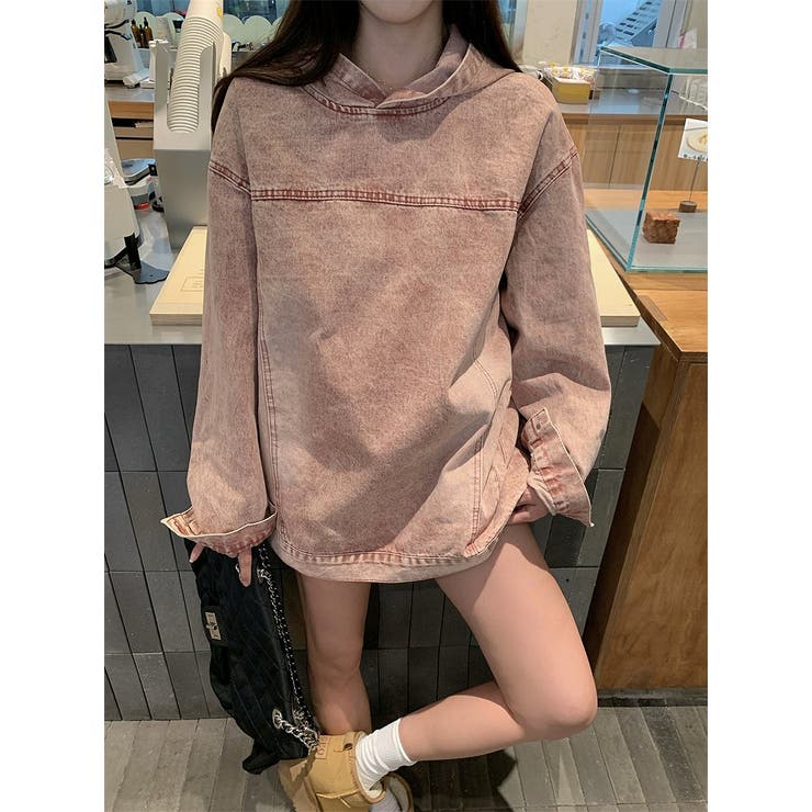 フード付きデニムトレーナー | Ulysses | 詳細画像4 