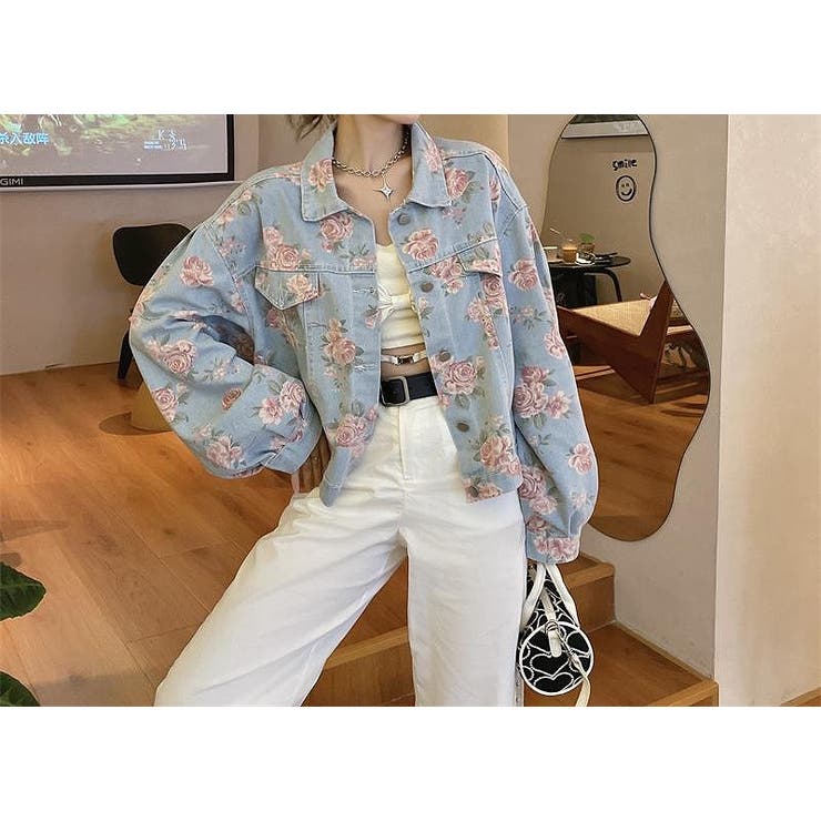 フラワープリントデニムジャケット[品番：NTRW0011180]｜Ulysses