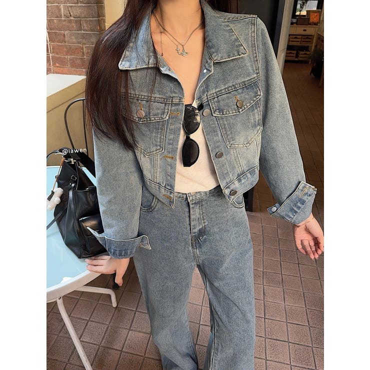 長袖ショートデニムジャケット | Ulysses | 詳細画像3 