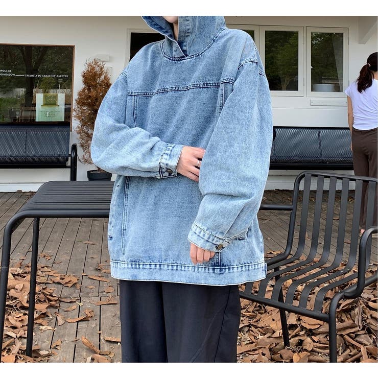 フード付きデニムトレーナー | Ulysses | 詳細画像1 