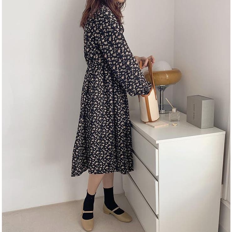 花柄リボン長袖ワンピース | Ulysses | 詳細画像8 