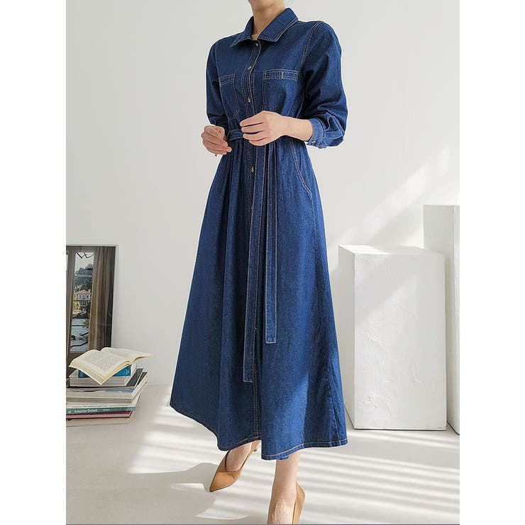 ダークブルー | デニムシャツワンピース | Ulysses