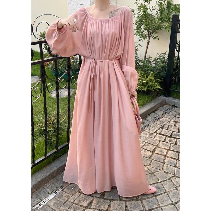 リボン長袖ロングワンピース | Ulysses | 詳細画像2 