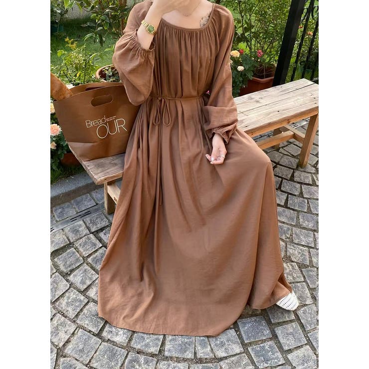 リボン長袖ロングワンピース | Ulysses | 詳細画像3 