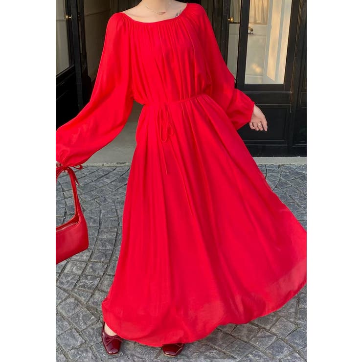 リボン長袖ロングワンピース | Ulysses | 詳細画像4 