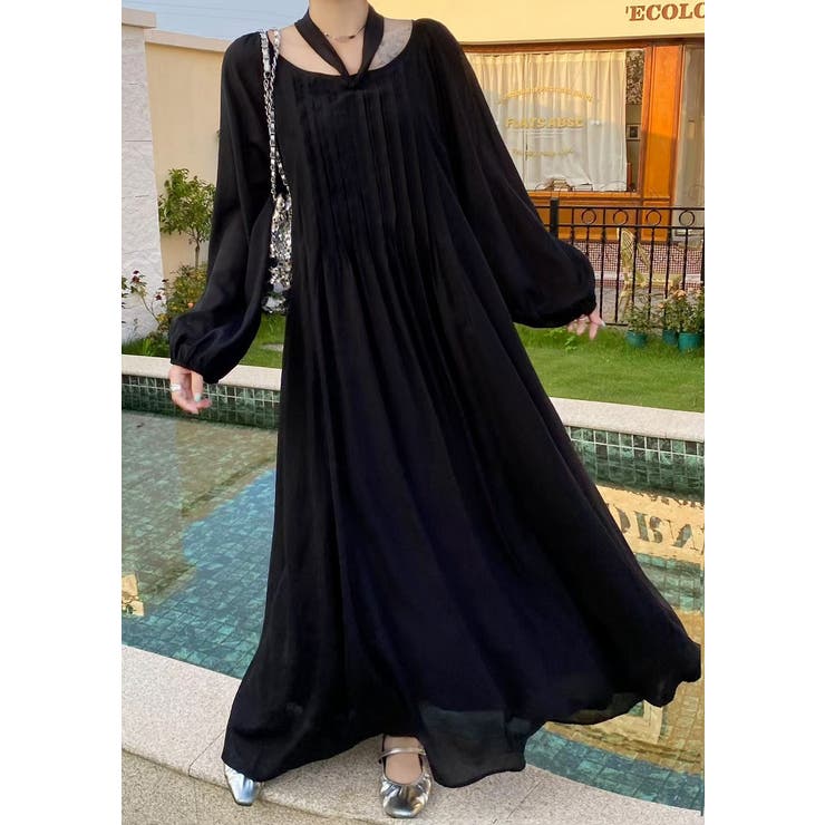 リボン長袖ロングワンピース | Ulysses | 詳細画像5 