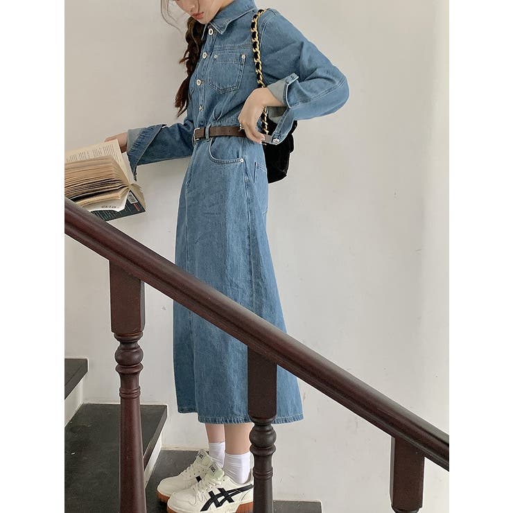 デニム長袖ワンピース | Ulysses | 詳細画像3 