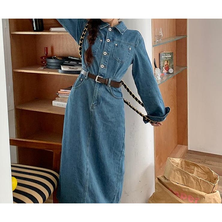 デニム長袖ワンピース | Ulysses | 詳細画像4 