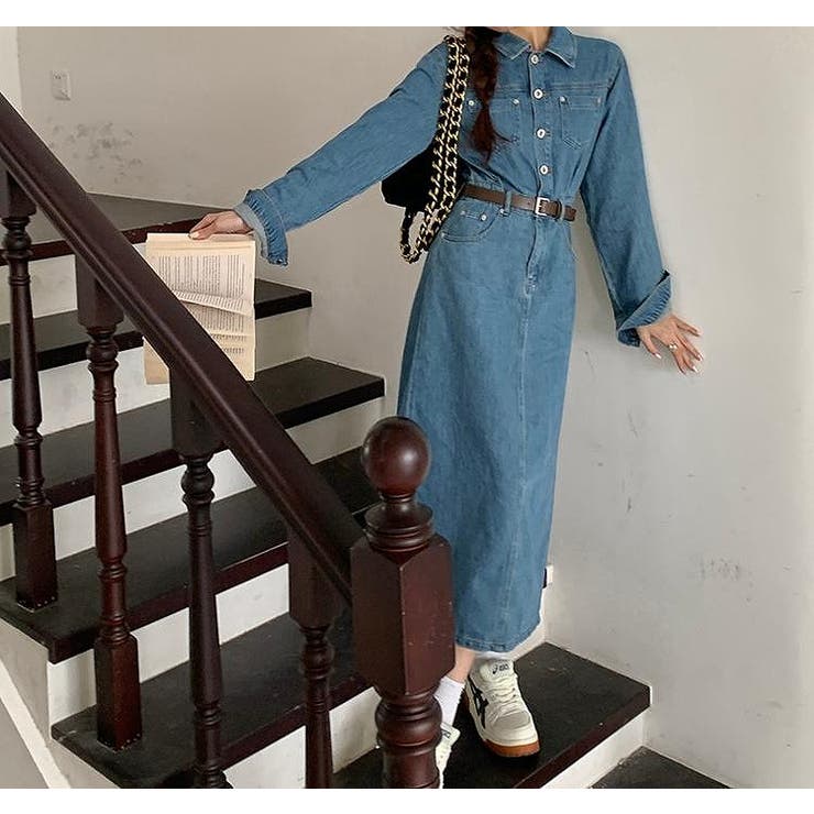 デニム長袖ワンピース | Ulysses | 詳細画像5 