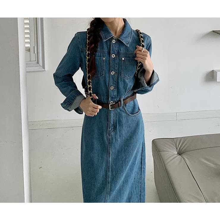 デニム長袖ワンピース | Ulysses | 詳細画像8 