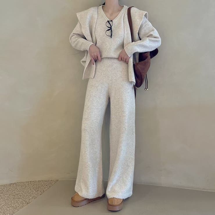 ニットトップスワイドパンツセットアップ | Ulysses | 詳細画像1 