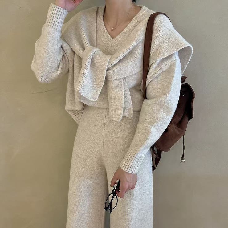 ニットトップスワイドパンツセットアップ | Ulysses | 詳細画像2 