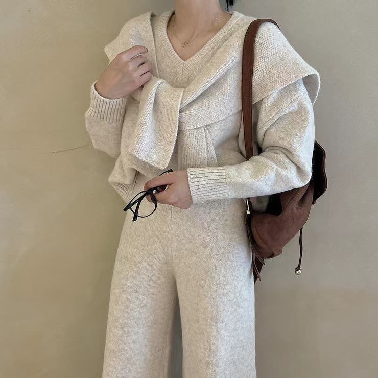 ニットトップスワイドパンツセットアップ | Ulysses | 詳細画像3 