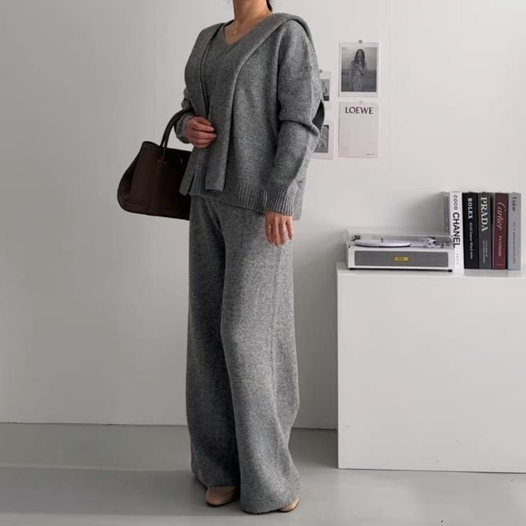 ニットトップスワイドパンツセットアップ | Ulysses | 詳細画像7 