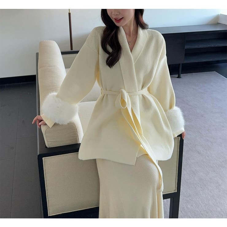 Vネックニットワンピース | Ulysses | 詳細画像1 