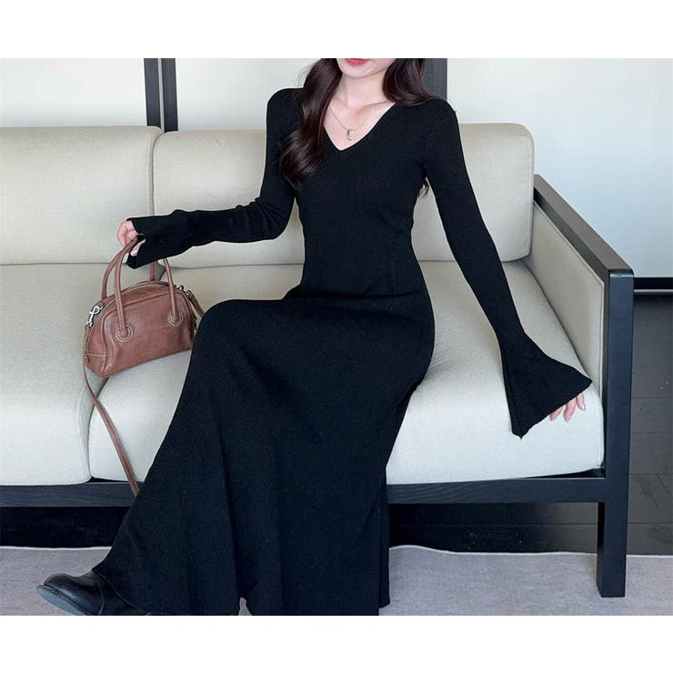 Vネックニットワンピース | Ulysses | 詳細画像12 