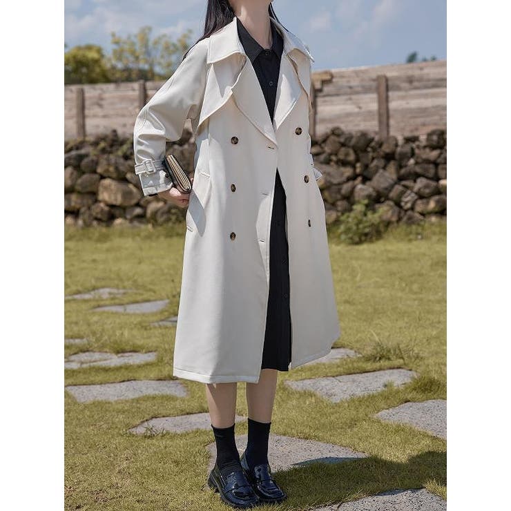 ライトベージュ | リボンロングジャケット | Ulysses