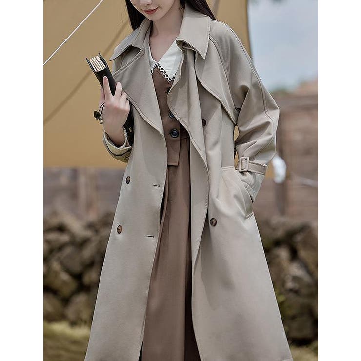 ベージュ | リボンロングジャケット | Ulysses