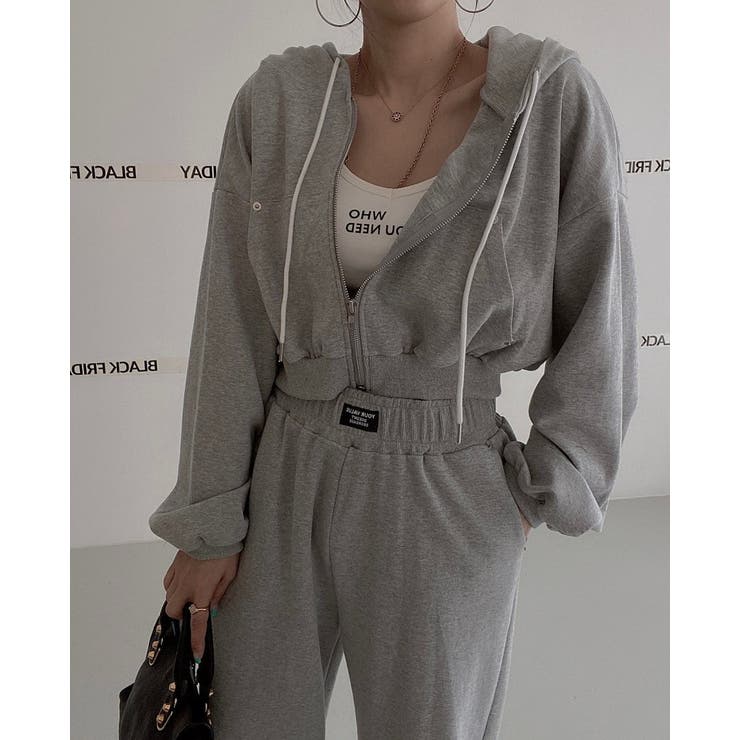 スウェットショートジャケットワイドパンツセットアップ | Ulysses | 詳細画像4 