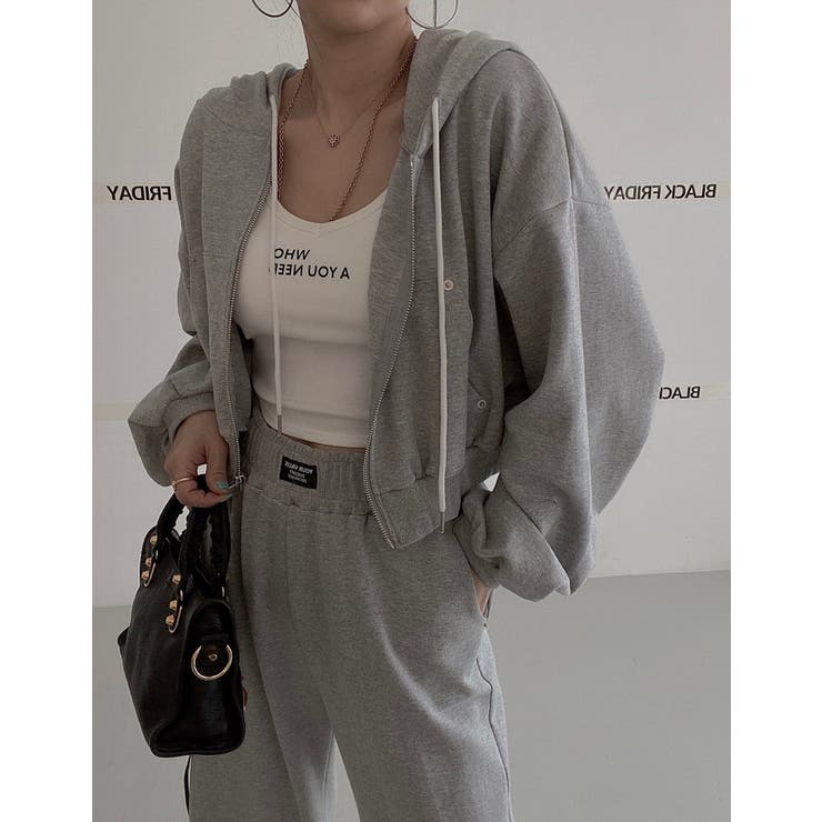 スウェットショートジャケットワイドパンツセットアップ | Ulysses | 詳細画像5 