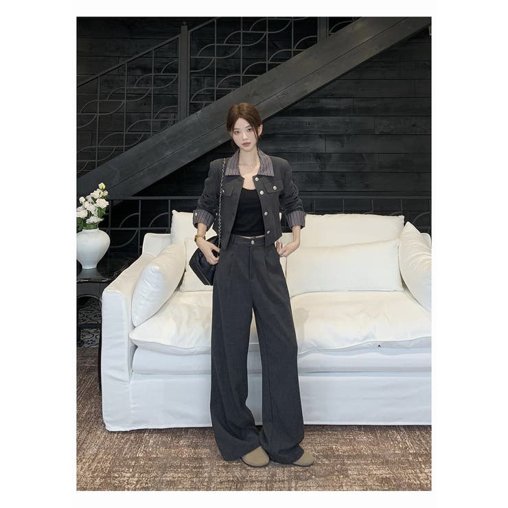 ショートシングルブレストジャケットワイドパンツセットアップ | Ulysses | 詳細画像9 