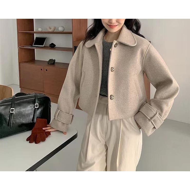 ベージュ | メルトンショートジャケット | Ulysses