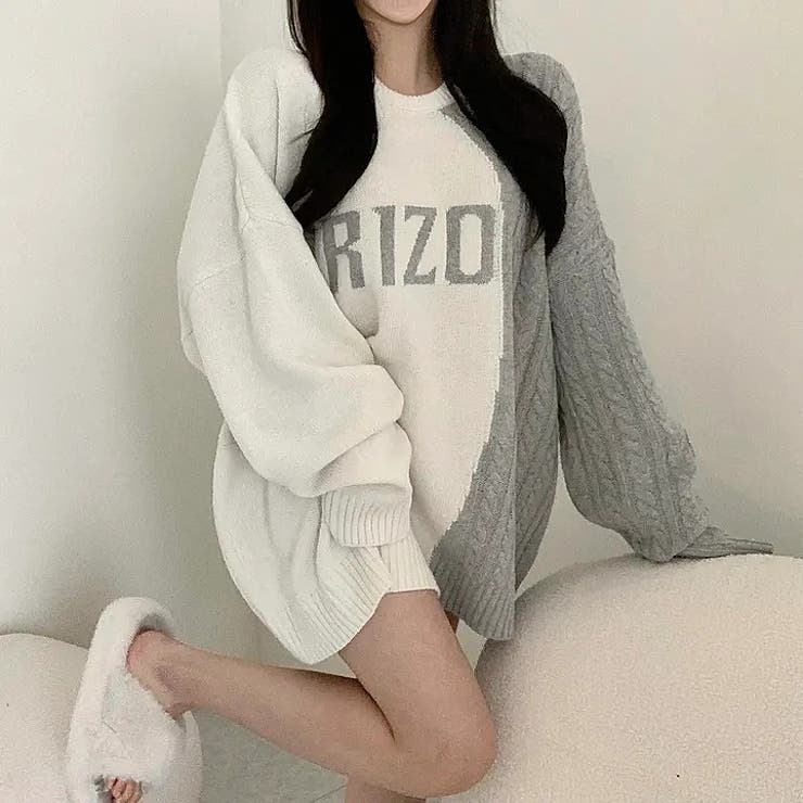 プリント配色セーター | Ulysses | 詳細画像1 