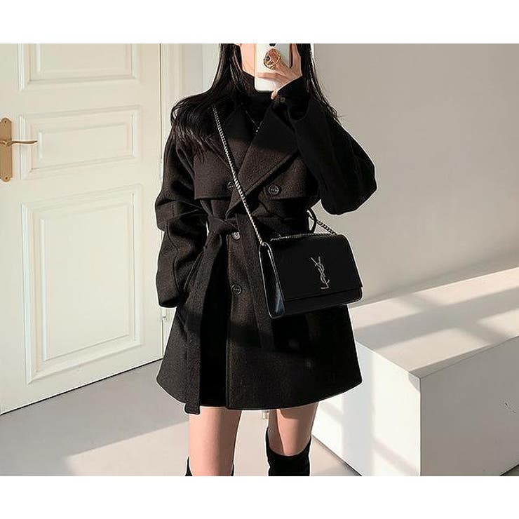 リボン襟付きダブルブレストメルトンジャケット | Ulysses | 詳細画像5 