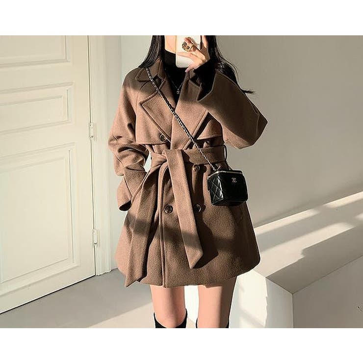 リボン襟付きダブルブレストメルトンジャケット | Ulysses | 詳細画像7 